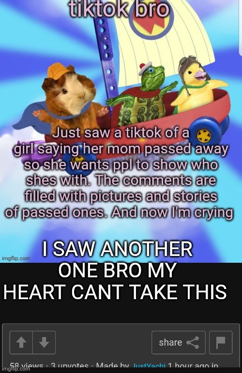 . | I SAW ANOTHER ONE BRO MY HEART CANT TAKE THIS | made w/ Imgflip meme maker