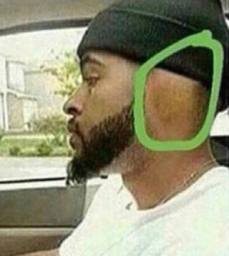 High Quality ear Blank Meme Template