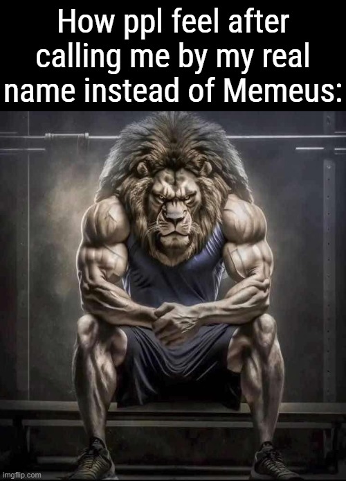 Call me *MEMEUS pls. Thank u! | How ppl feel after calling me by my real name instead of Memeus: | image tagged in how bro felt after saying that | made w/ Imgflip meme maker