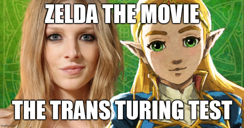 Zelda the Movie - The Trans Turing Test | ZELDA THE MOVIE; THE TRANS TURING TEST | image tagged in trans zelda | made w/ Imgflip meme maker