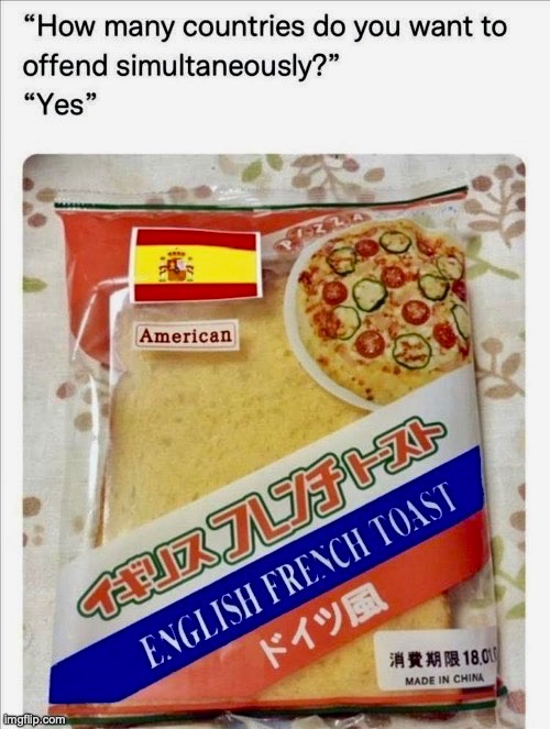 image tagged in memes,funny,offesnive,countries,english fr-nch submarine toast | made w/ Imgflip meme maker