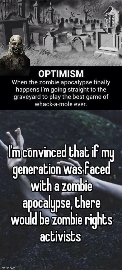 Zombie Apocalypse | image tagged in zombie,apocalypse | made w/ Imgflip meme maker