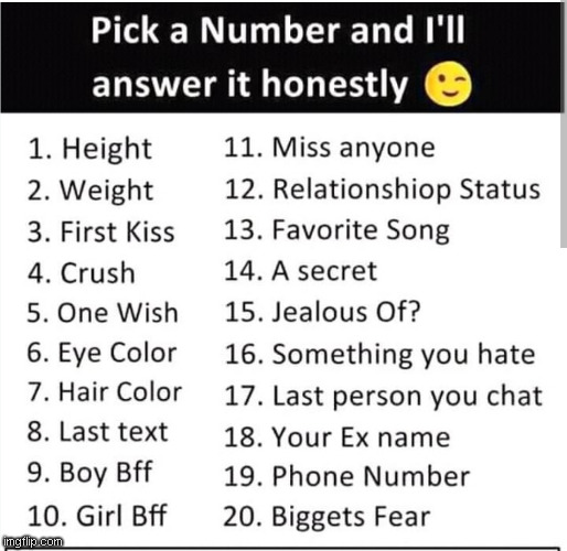 Pick a number | image tagged in pick a number | made w/ Imgflip meme maker