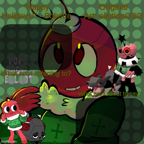 .-Bobette-. announcement temp Blank Meme Template