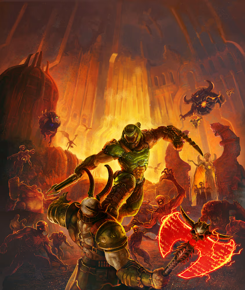 Doom fight Blank Meme Template