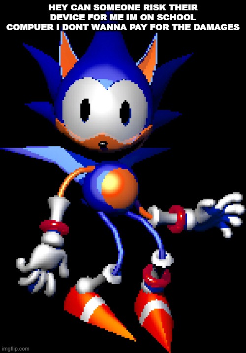 tell me what happened to | HEY CAN SOMEONE RISK THEIR DEVICE FOR ME IM ON SCHOOL COMPUER I DONT WANNA PAY FOR THE DAMAGES | image tagged in rewrite sonic | made w/ Imgflip meme maker