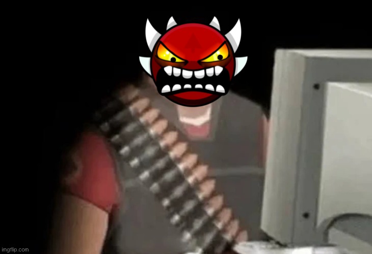 heavy from tf2 looking at computer | image tagged in heavy from tf2 looking at computer | made w/ Imgflip meme maker