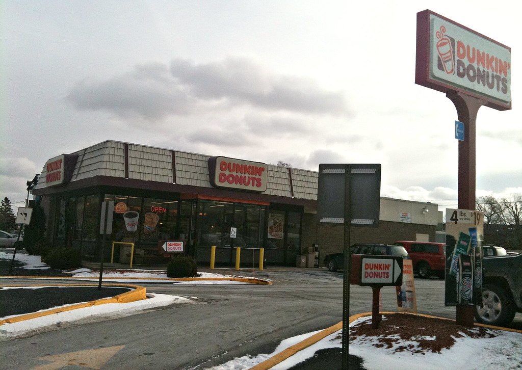 Dunkin Donuts shop Blank Meme Template