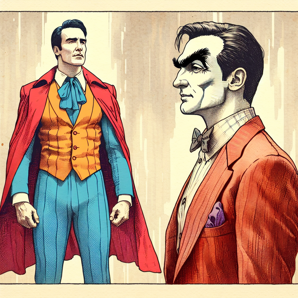 Let superman and a very ugly man stand face to face and superman Blank Meme Template