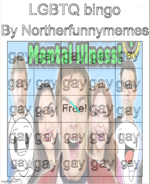 LGBTQ bingo by Norther | image tagged in lgbtq bingo by norther | made w/ Imgflip meme maker
