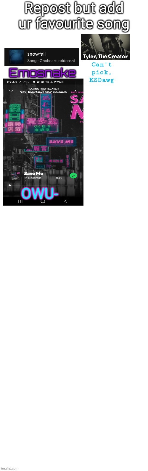 Sorry a bit late | OWU- | made w/ Imgflip meme maker