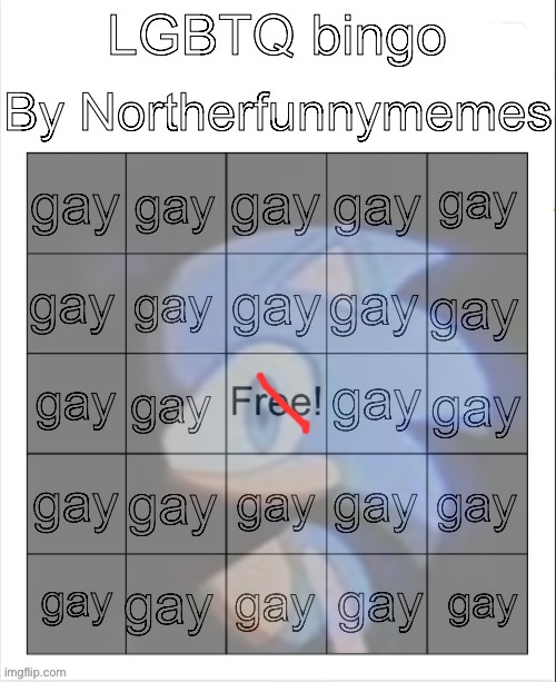 LGBTQ bingo by Norther | image tagged in lgbtq bingo by norther | made w/ Imgflip meme maker