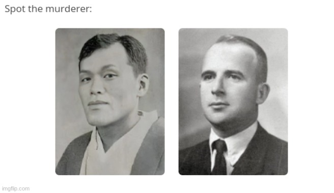 Was doing a spot the murderer test, and stumbled across this absolute gigachad. | made w/ Imgflip meme maker