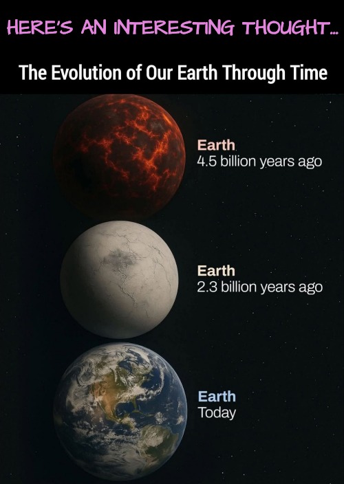 Hmm, Hadn't Thought of it Like That | HERE'S AN INTERESTING THOUGHT... | image tagged in earth | made w/ Imgflip meme maker