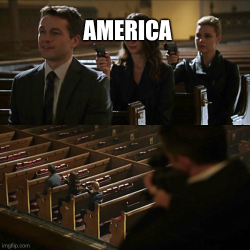 Assassination chain | AMERICA | image tagged in assassination chain | made w/ Imgflip meme maker