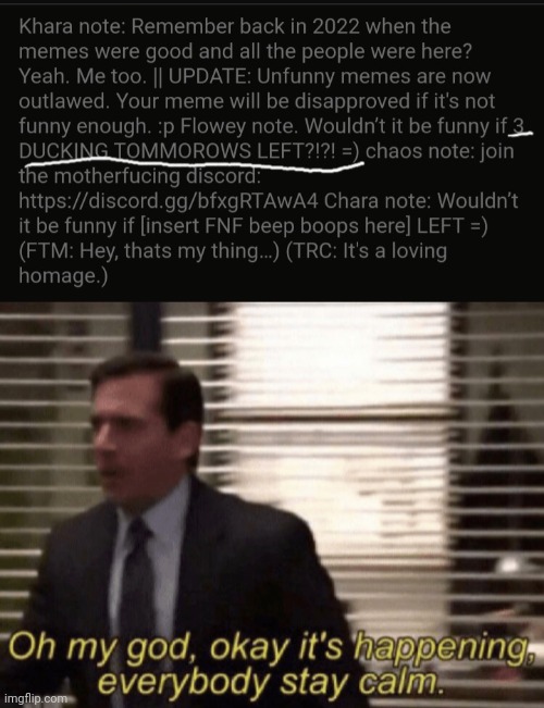 It's almost time evrybody, it's almost time... | image tagged in oh my god okay it's happening everybody stay calm | made w/ Imgflip meme maker