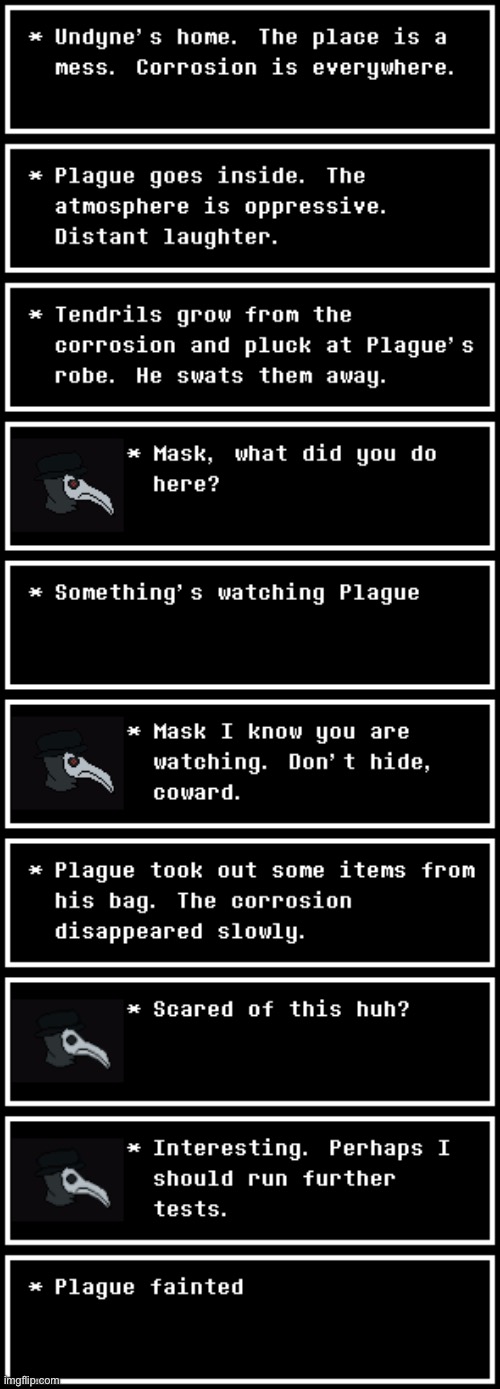 Shiitake’s real bad when Plague herself faints | made w/ Imgflip meme maker