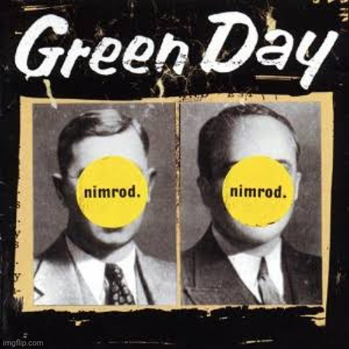 Green day nimrod | image tagged in green day nimrod | made w/ Imgflip meme maker