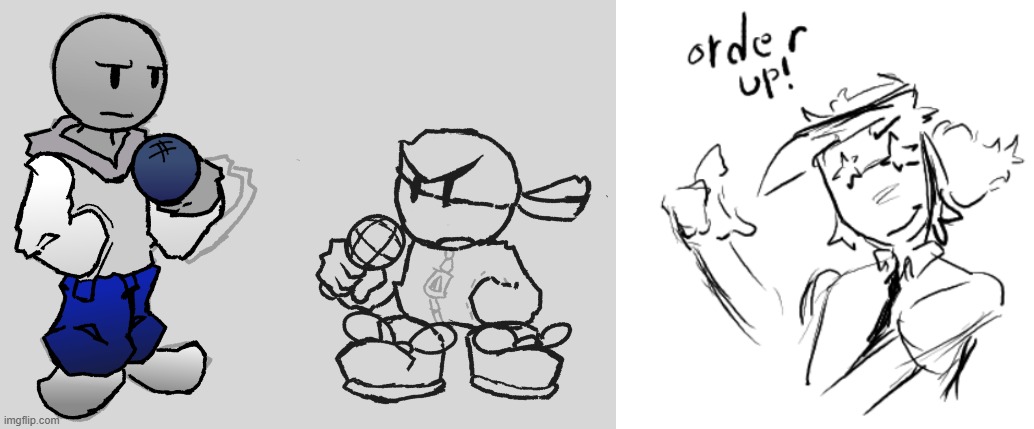 artstyle improvement i think (left is old right is new) | made w/ Imgflip meme maker