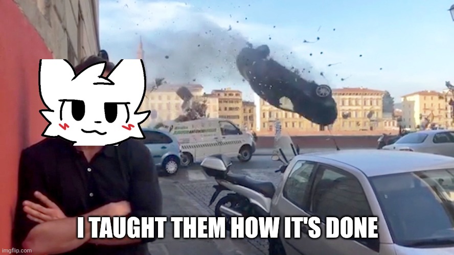 Ryan Car Crash | I TAUGHT THEM HOW IT'S DONE | image tagged in ryan car crash | made w/ Imgflip meme maker