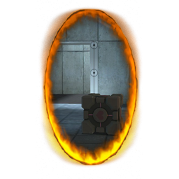 Apature science orange portal Blank Meme Template