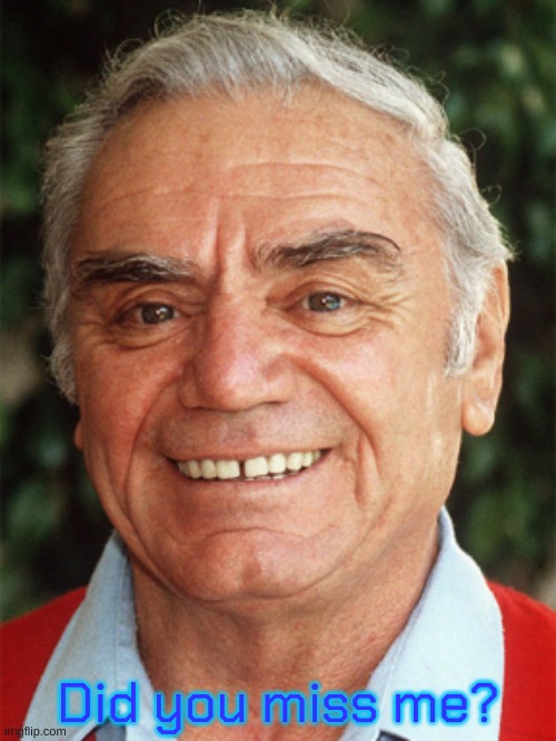 If You Know You Know | Did you miss me? | image tagged in ernest borgnine | made w/ Imgflip meme maker