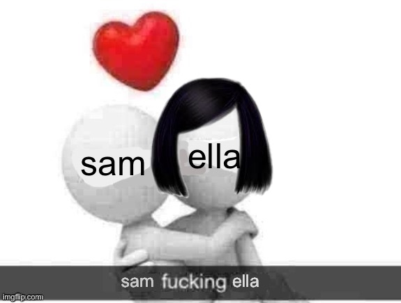 X fucking Y | ella sam sam ella | image tagged in x fucking y | made w/ Imgflip meme maker
