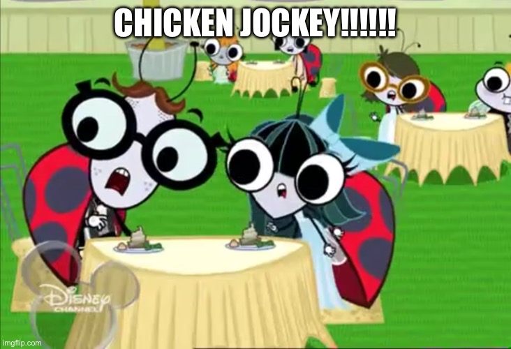 That one line that’s enough to make literally everyone in the theatre crash out and throw their popcorn… | CHICKEN JOCKEY!!!!!! | image tagged in group of flies 9,chicken jockey,minecraft,minecraft movie,i am steve | made w/ Imgflip meme maker