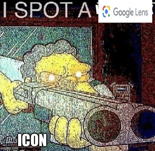 I spot a watermark | ICON | image tagged in i spot a watermark | made w/ Imgflip meme maker