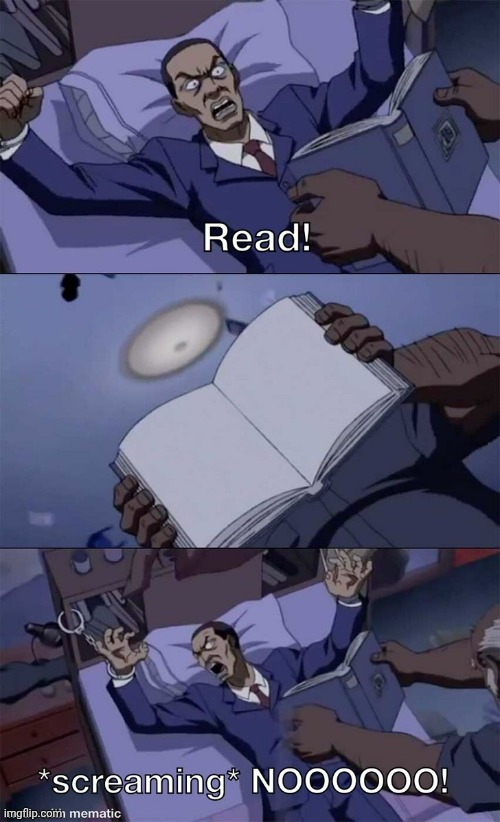 Boondocks Read clean | image tagged in boondocks read clean | made w/ Imgflip meme maker