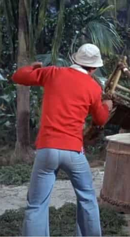 Gilligan Bob Denver from behind skinny thin Blank Meme Template