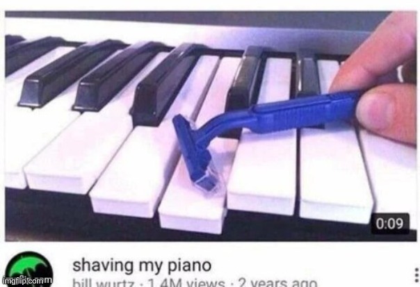 image tagged in memes,funny memes,shaving my piano,you have been eternally cursed for reading the tags | made w/ Imgflip meme maker