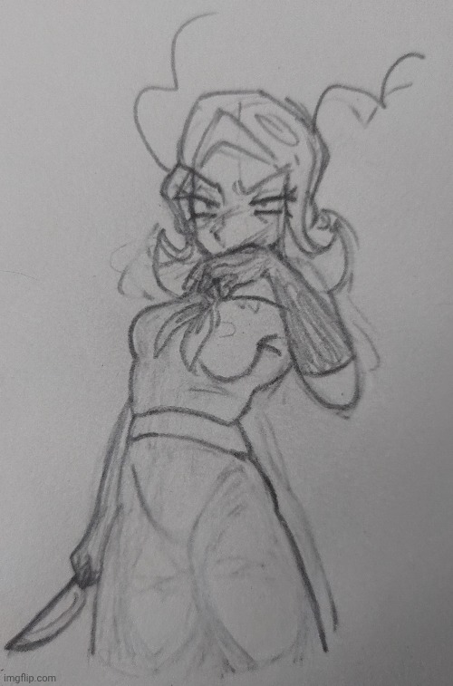 I ain't drawing Harley's clothes sorry eggy | made w/ Imgflip meme maker