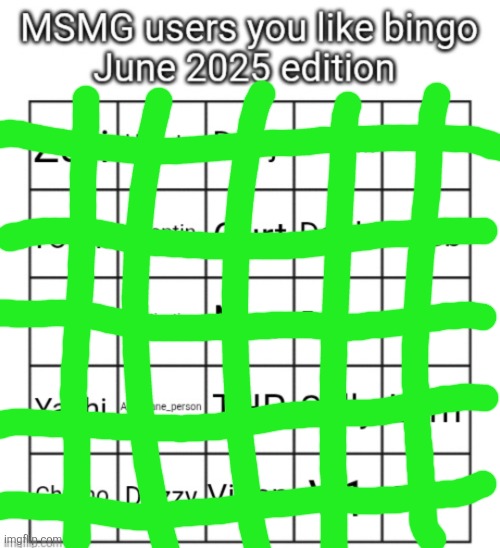 this is concerning i have to deal with the fact i prolly fw the most ppl on the stream | image tagged in msmg users you like bingo june 2025 edition | made w/ Imgflip meme maker