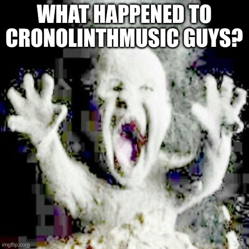 like what happened to them? their user page no longer exists | WHAT HAPPENED TO CRONOLINTHMUSIC GUYS? | image tagged in low quality ash baby | made w/ Imgflip meme maker
