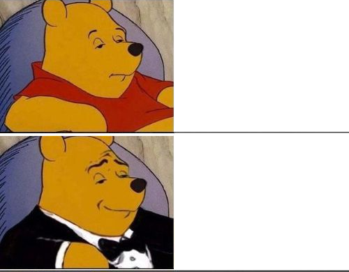 Tuxedo Pooh Blank Meme Template