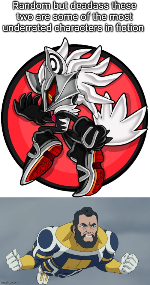 hottest take of the millenia, I'm aware | Random but deadass these two are some of the most underrated characters in fiction | image tagged in infinite infinite the jackal,where is omni man | made w/ Imgflip meme maker