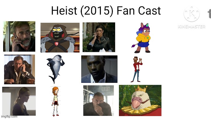 Credit to Mico the Ninjago Fan 2024 for this used (The last used of character profile/PNG before moving on) | image tagged in meme,memes,spoof cast,heist 2015,characters,roles | made w/ Imgflip meme maker