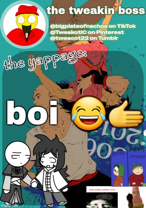 the 25th announcement temp | boi 😂🫱 | image tagged in the 25th announcement temp | made w/ Imgflip meme maker