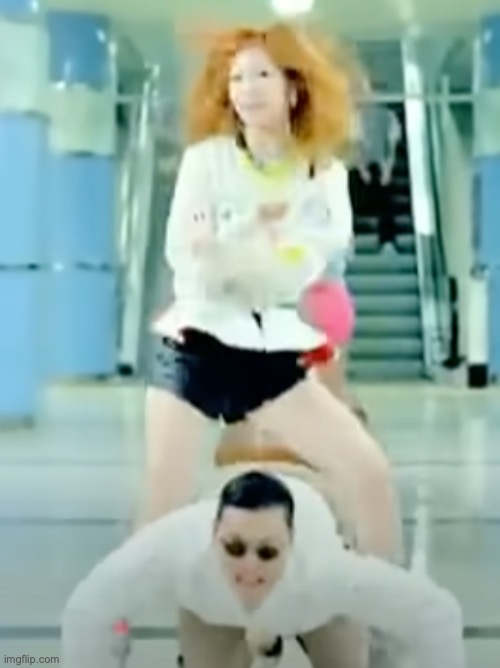 HE'S GETTING GANGNAM STYLE'D ON!!!! (sorry for low quality) | image tagged in gangnam style,psy | made w/ Imgflip meme maker