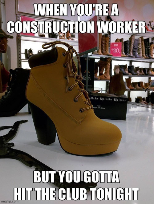 Going out | image tagged in shoes | made w/ Imgflip meme maker