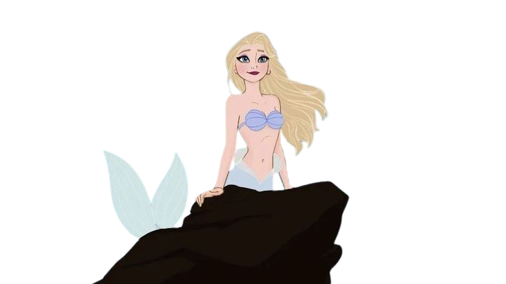 mermaid elsa Blank Meme Template