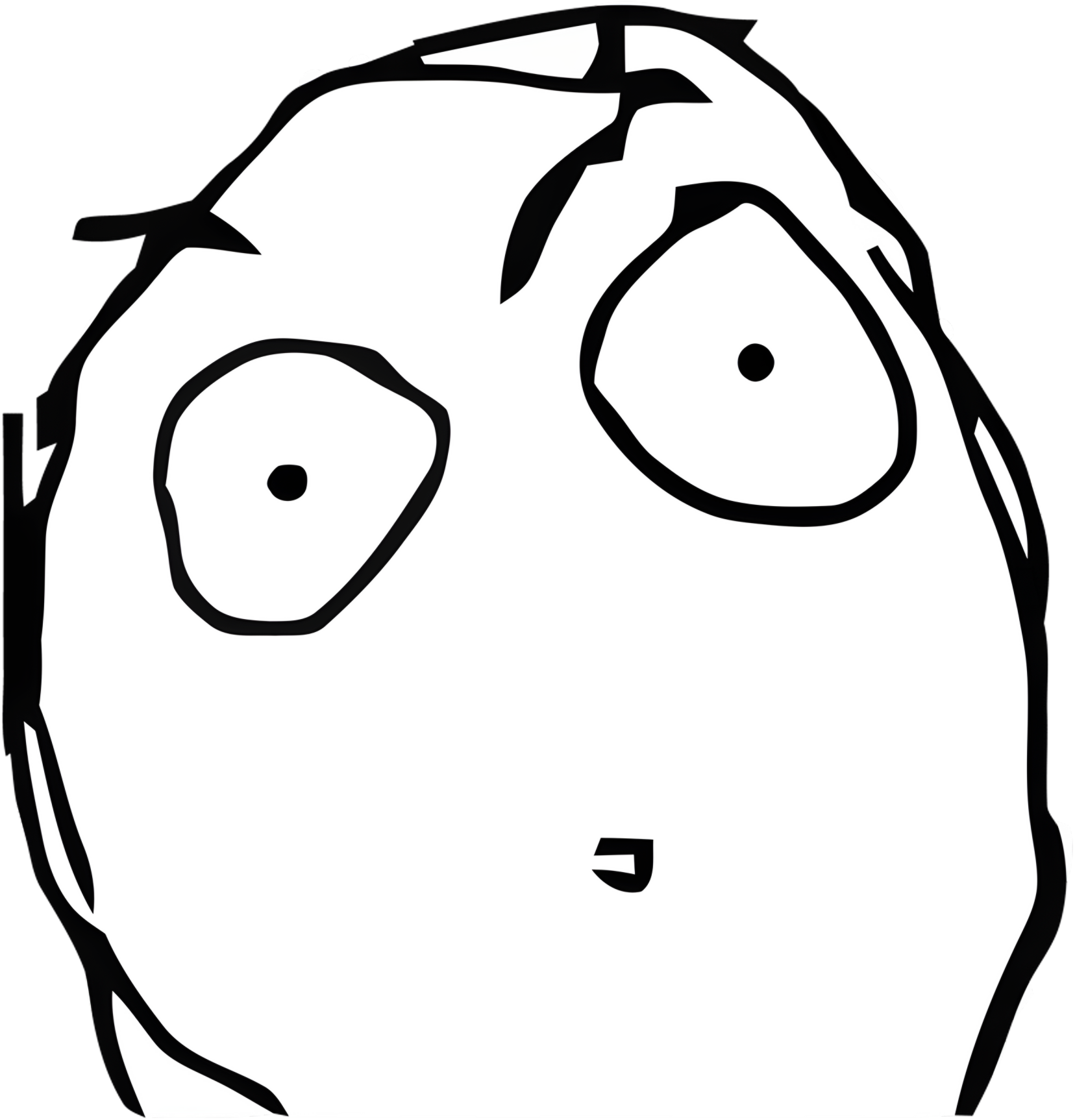 Surprised derp Blank Meme Template