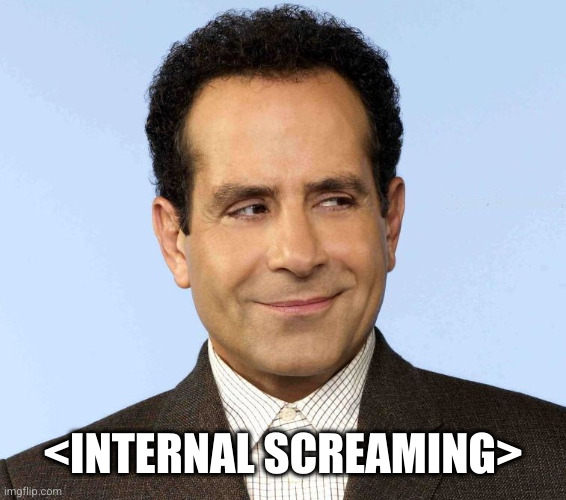 Monk, the OCD Detective | <INTERNAL SCREAMING> | image tagged in monk the ocd detective | made w/ Imgflip meme maker