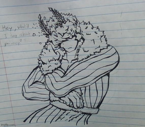 I drew (or tried to) my sea bunny sea captain OC in anime ( he's wearing bath robes) | made w/ Imgflip meme maker