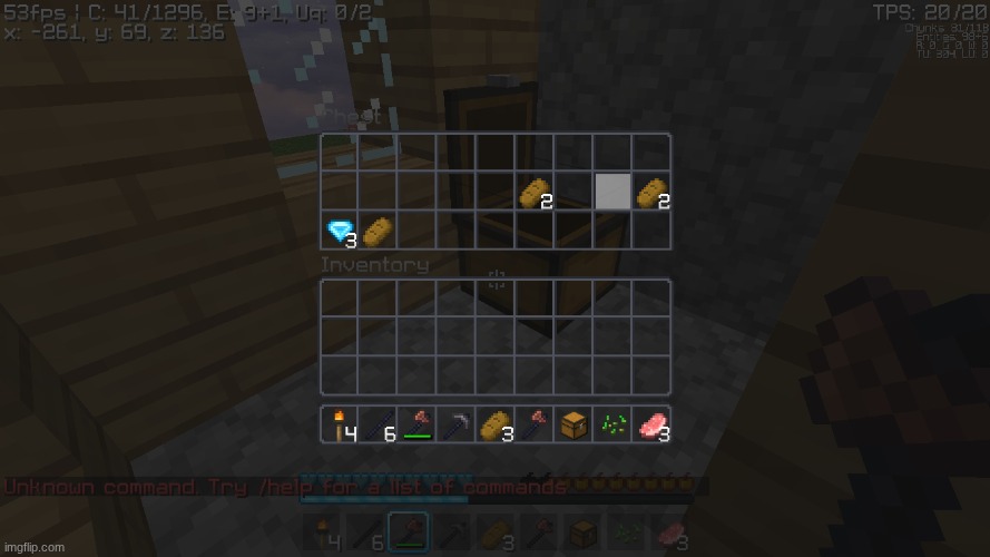 I HAVE CHEATS OFF HOW AM I THIS LUCKY (spawned in a large village, found diamonds) | made w/ Imgflip meme maker
