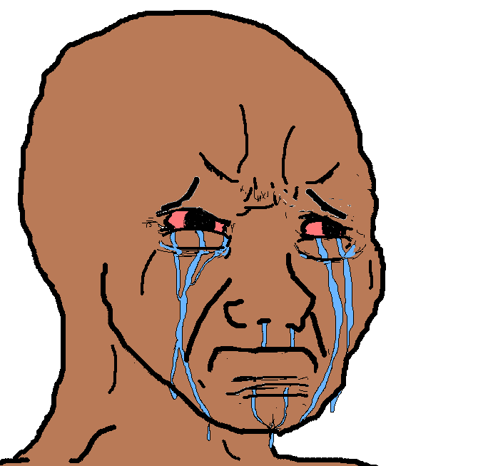 Crying brown Jak Blank Meme Template