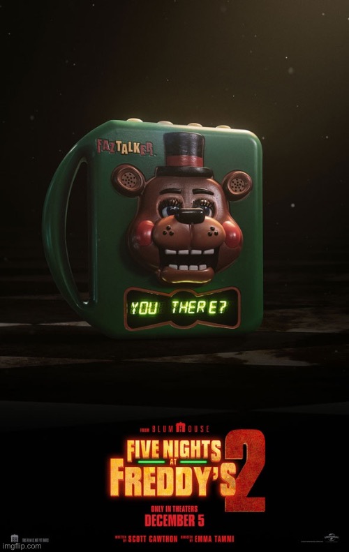 Yoooo we got a official poster! | image tagged in fnaf,fnaf movie,poster,lore | made w/ Imgflip meme maker