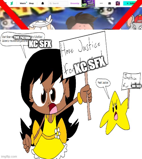 Justice For KC SFX | THIS PICTURE; KC SFX; KC SFX; KC SFX | image tagged in kc sfx | made w/ Imgflip meme maker