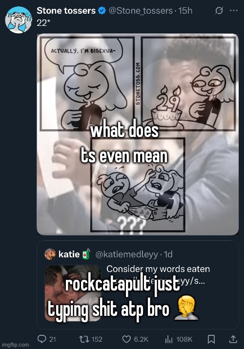 when are we killing him with hammers | what does ts even mean; rockcatapult just typing shit atp bro 🤦 | made w/ Imgflip meme maker